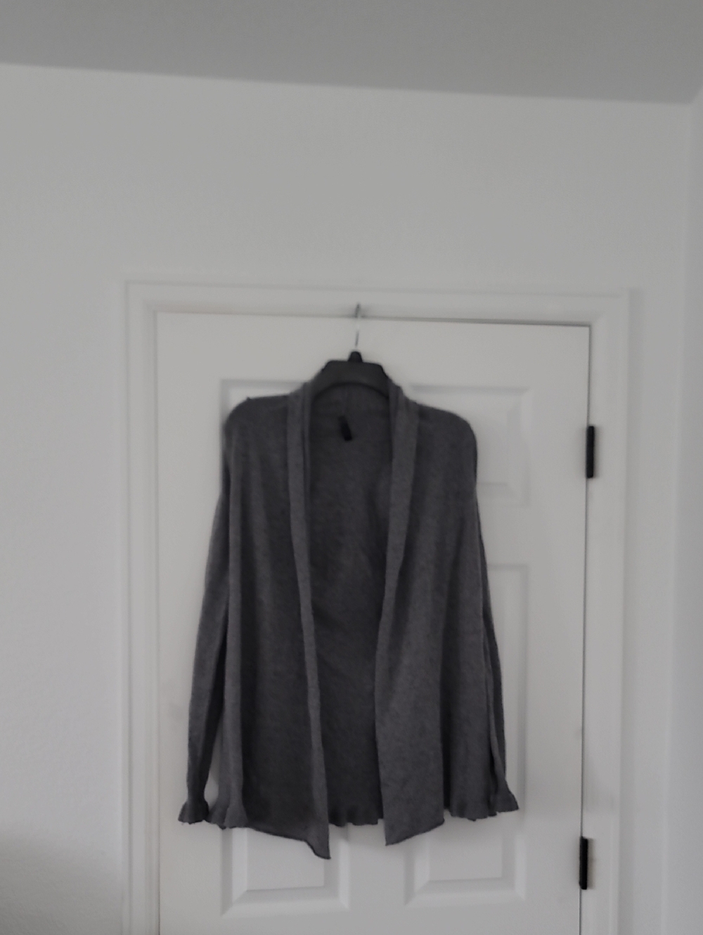 Lapis Heather Gray Open-Front Knit Cardigan